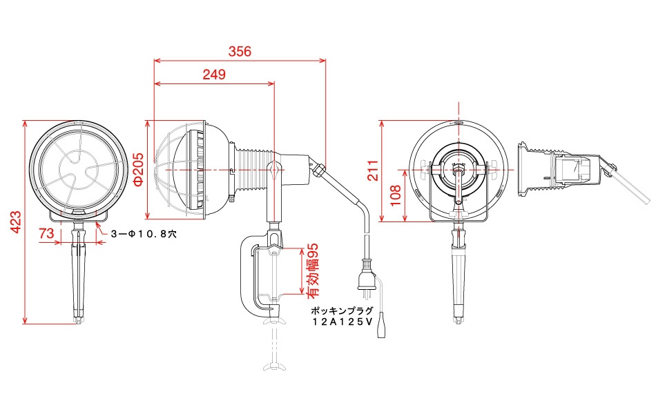 日動工業株式会社｜エコビックLED投光器40W