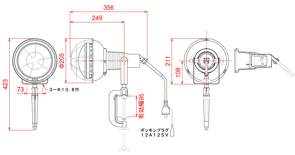 日動工業株式会社｜エコビックLED投光器50W