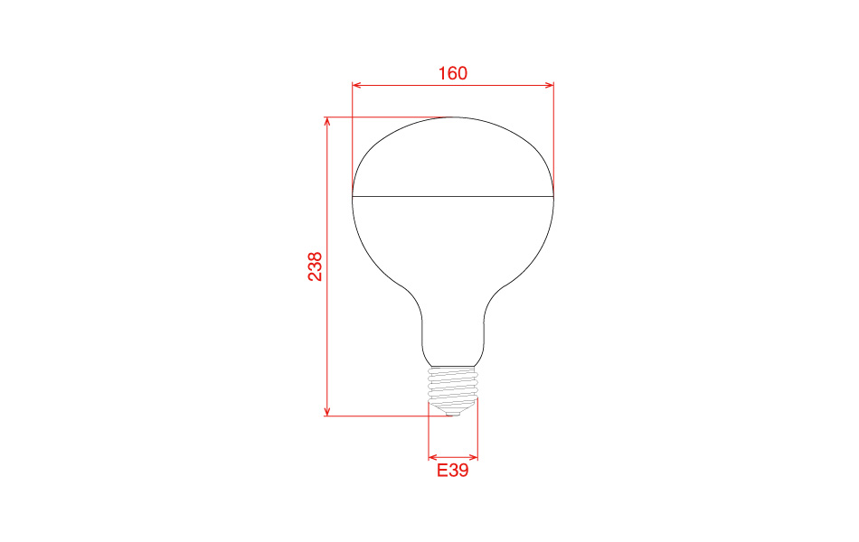 日動工業株式会社｜レフ球 白熱球500W 【220V】 （安全投光器用）