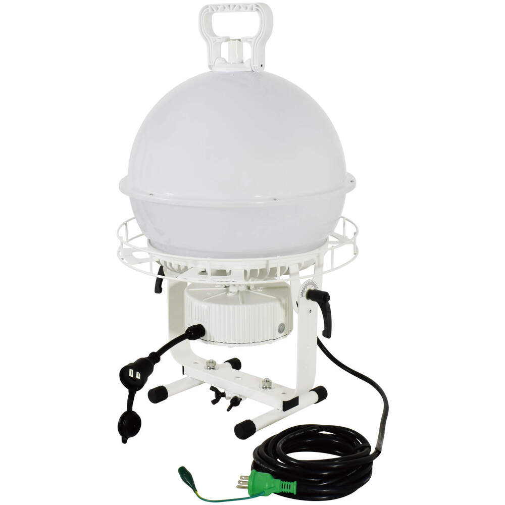 床置きLED投光器(連結可能)ディスクボール100W 床スタンド式 昼白色 L100W-AB-50K 日動工業 - 4