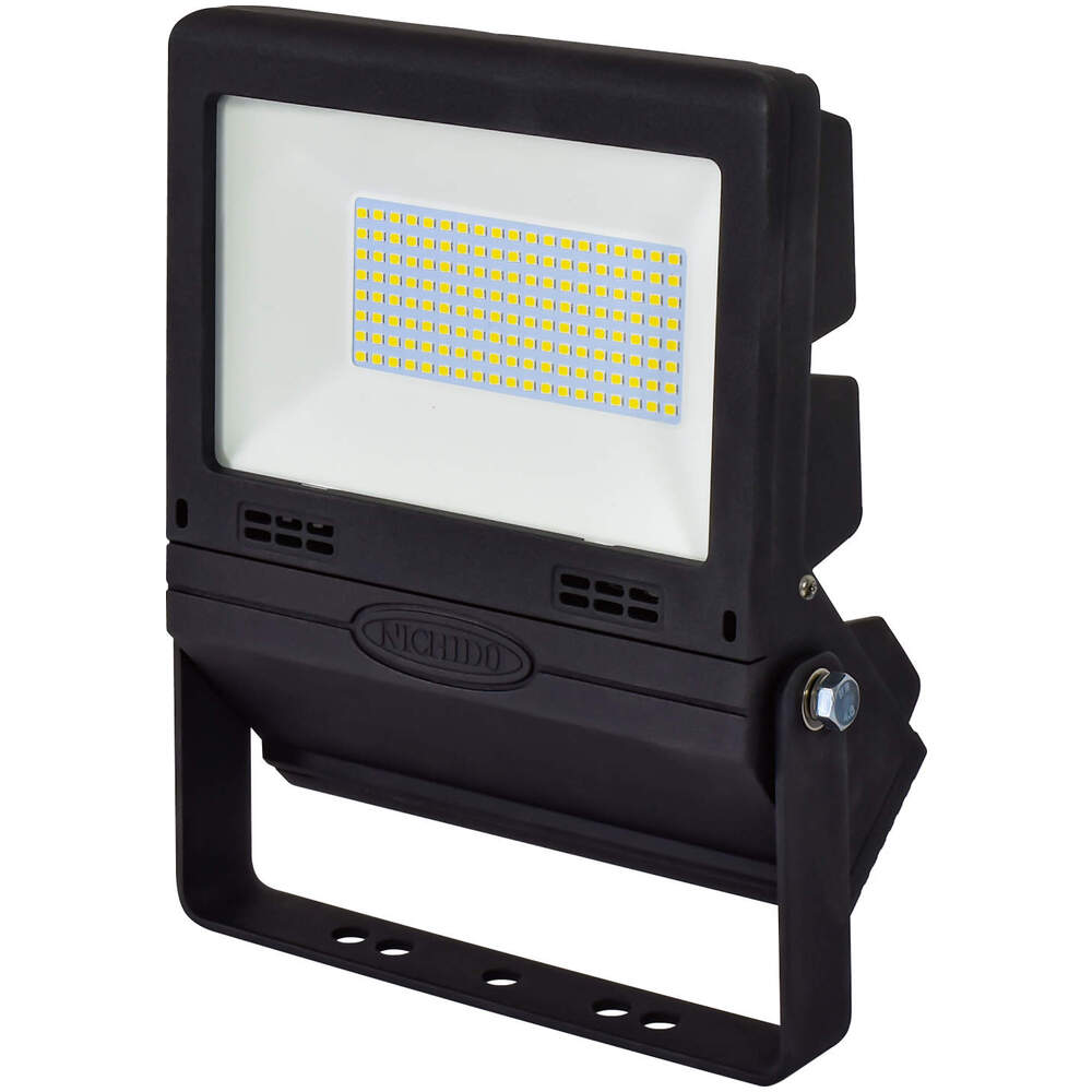 販売期間 限定のお得なタイムセール NICHIDO 日動工業 LED投光器 常設用フラットライト50W 黒 LJS-FH50D-BK-50K 