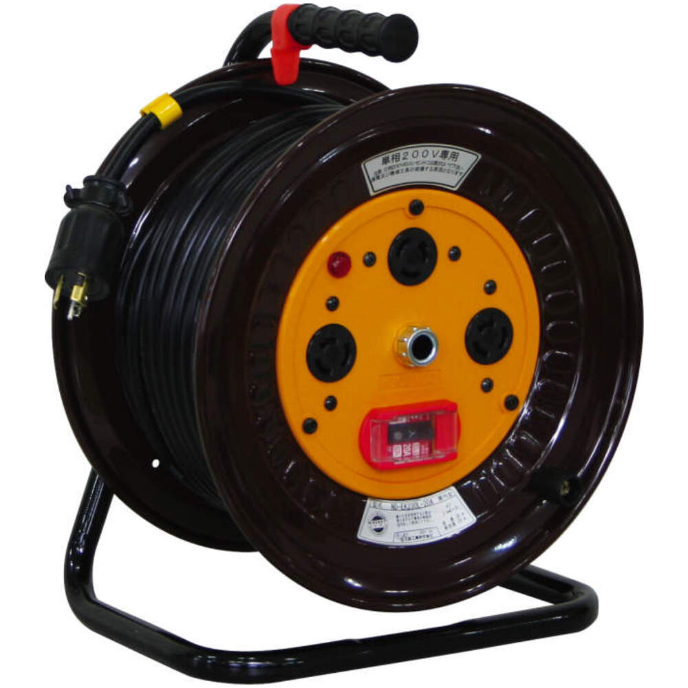 国内正規品 日動 電工ドラム 防雨防塵型三相200V 3.5sq電線アース付 30m DNWE330F20A