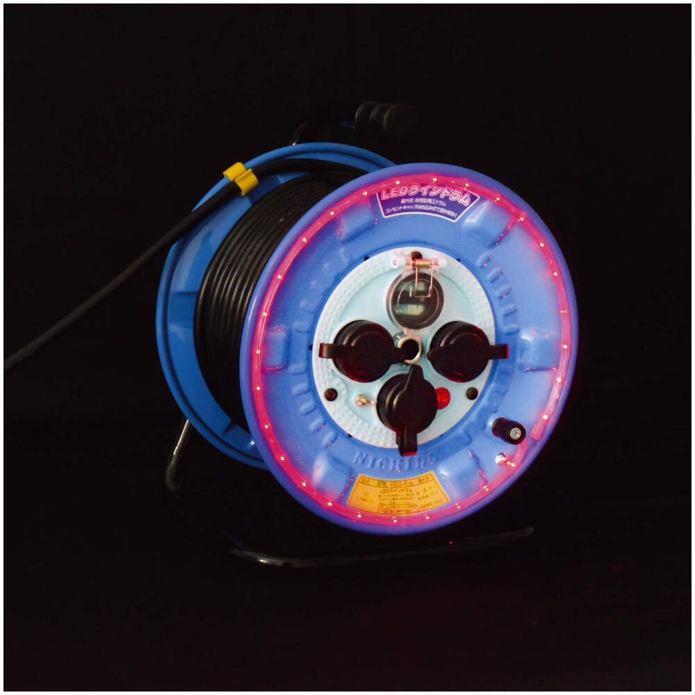 日動工業 日動工業 NPWL-EB33-R 電工ドラム 防雨型LEDラインドラム 赤